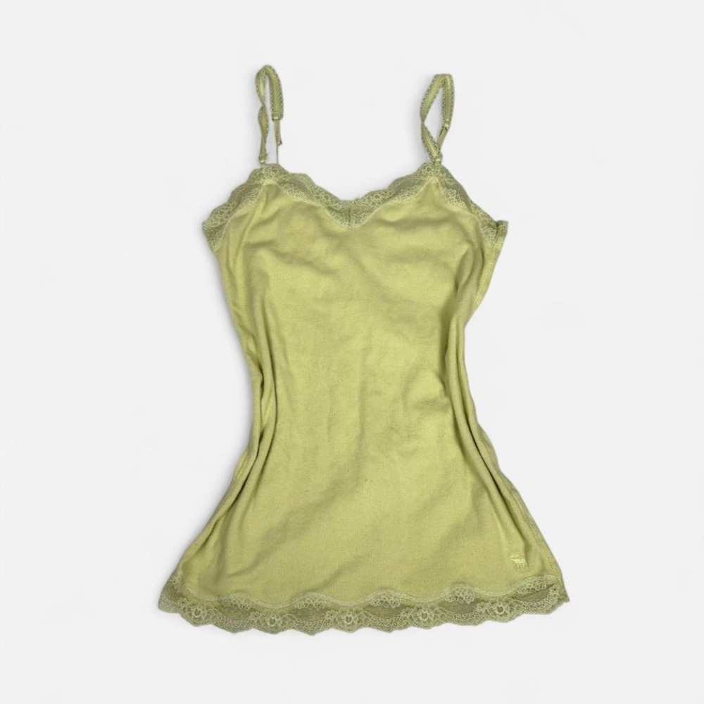 Vintage y2k Abercrombie & Fitch yellow/green camisole tank top